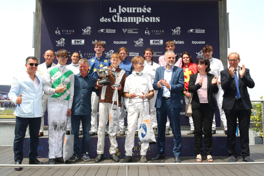 Podium finale course école trot 2025