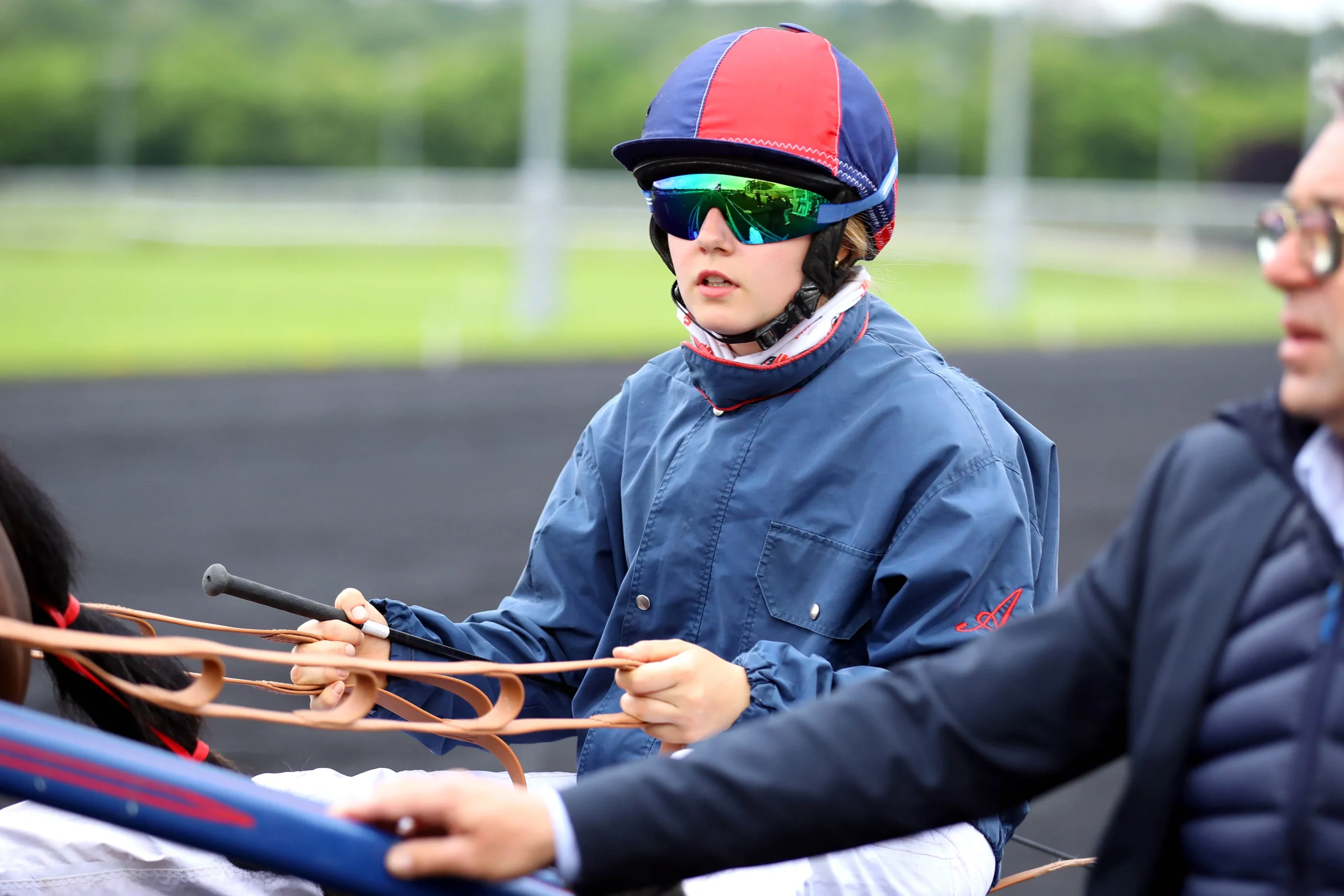 Driver pour métier cavalier d'entrainement de trot